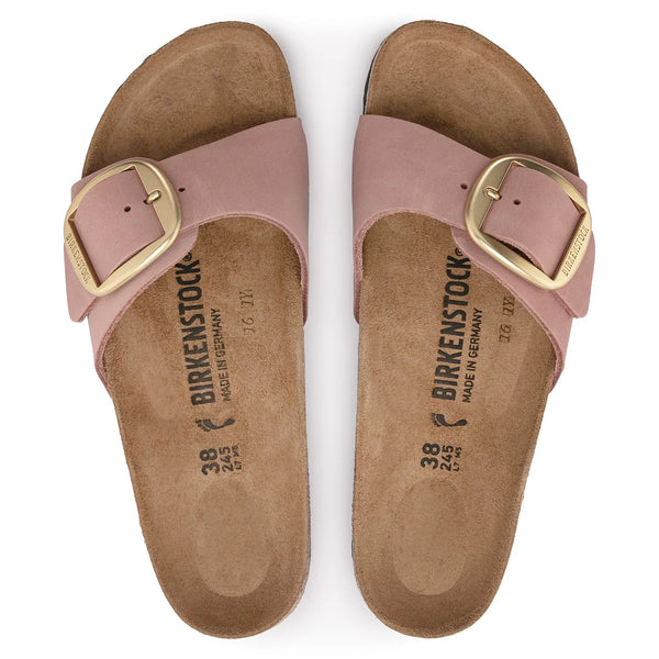 Madrid Big Buckle Nubuck Leather | Old Rose