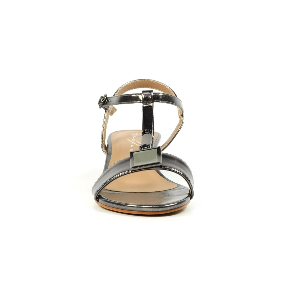 Lunar | Blaze Block Heeled Sandal | Pewter