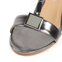 Lunar | Blaze Block Heeled Sandal | Pewter
