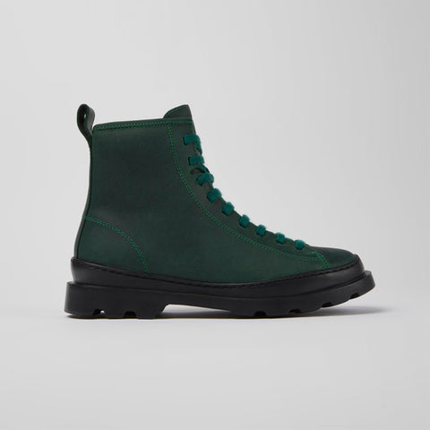 Camper | Brutus Lace Up Ankle Boot | Green Nubuck