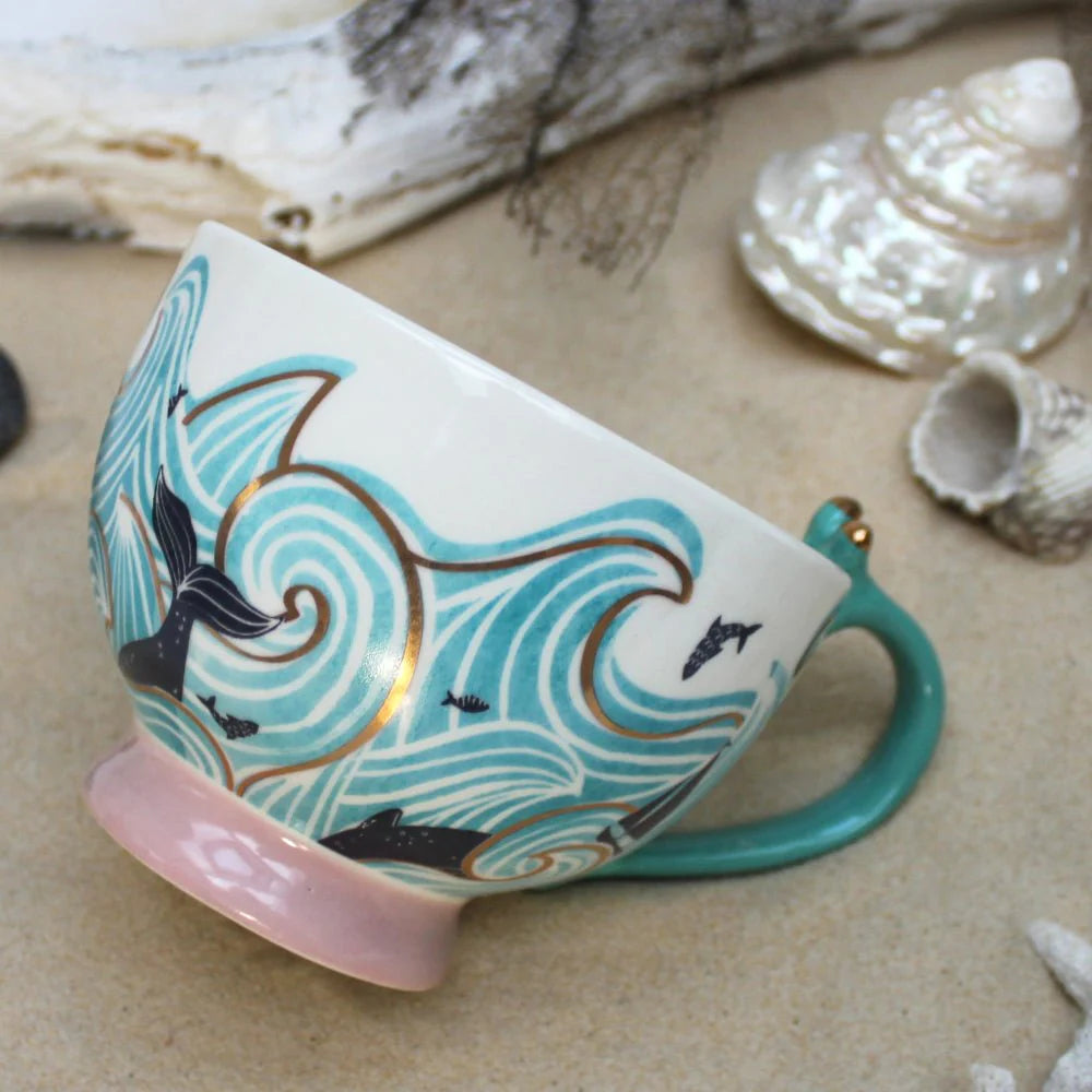 Inked By The Sea Storm Tea Cup