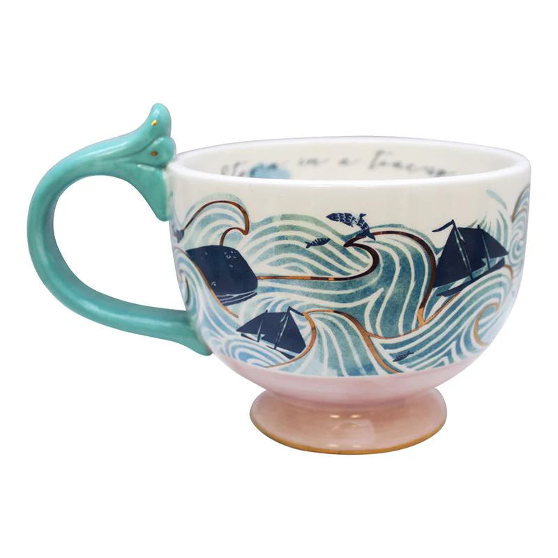 Inked By The Sea Storm Tea Cup
