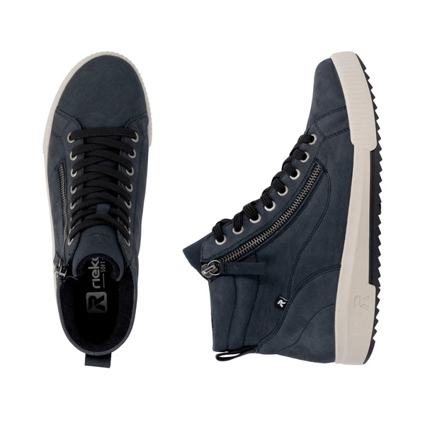 Rieker Sport | W0164-14 Leather Casual Ankle Boot | Dark Blue