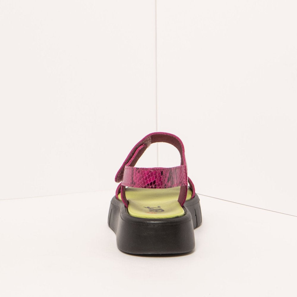 Art | Malaga Sandal 1854F | Snake Fuchsia