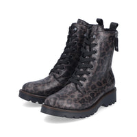 Rieker | 73210-42 | Leopard Ankle Boot | Grey Multi