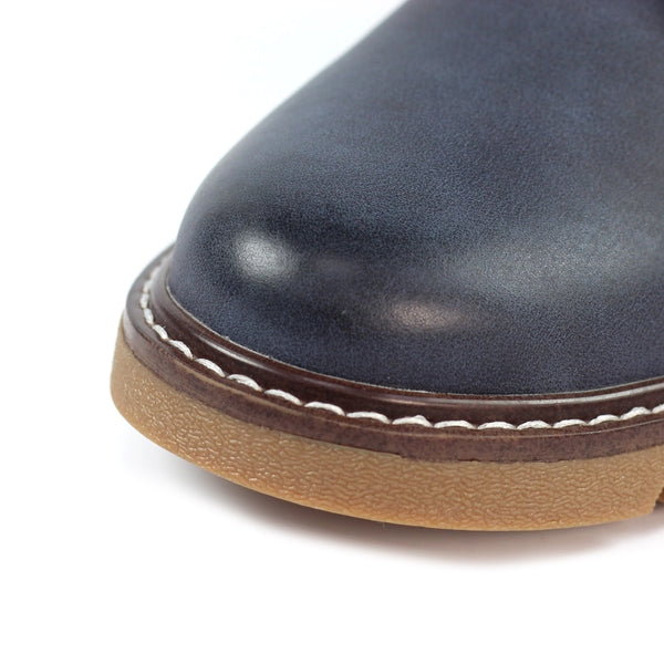 Lunar | California Wide Fit Ankle Boot | Navy