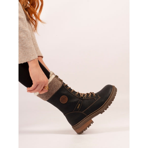 Lunar | Cambridge Ice Grip Waterproof Boot | Black