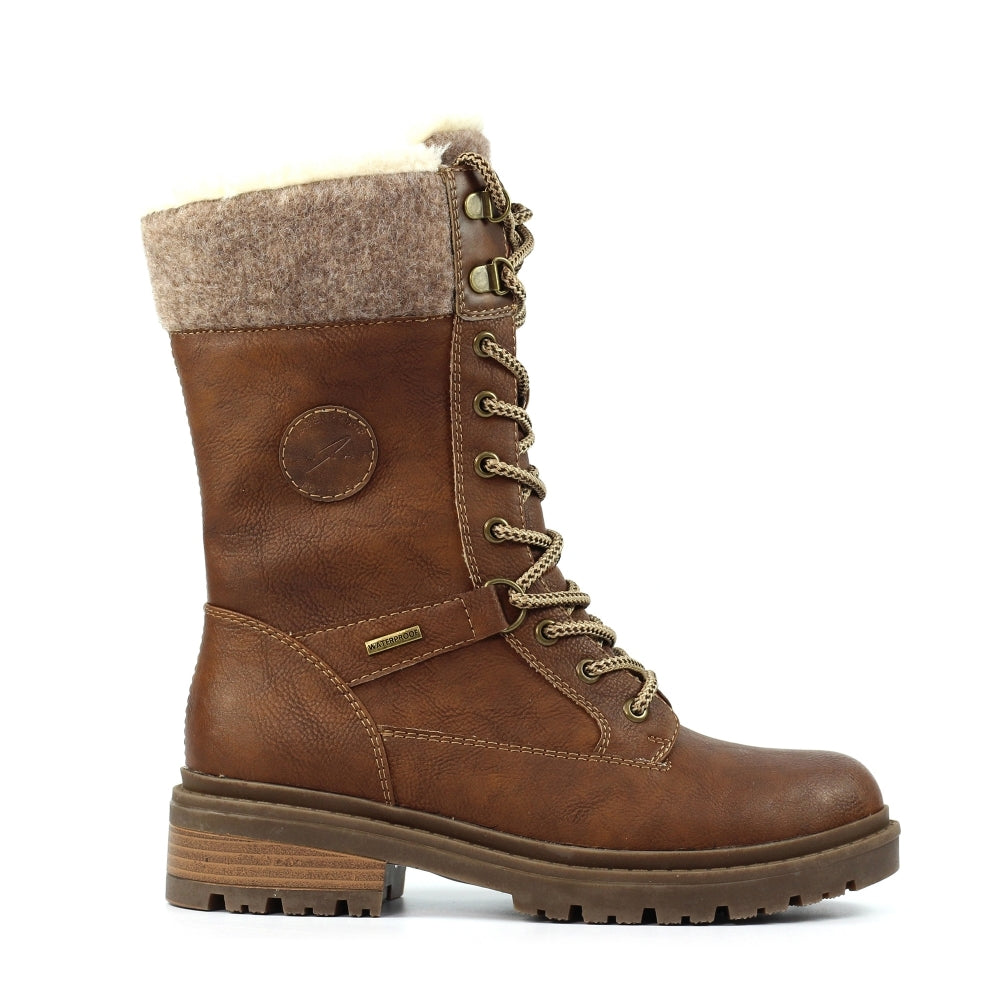 Lunar | Cambridge Ice Grip Waterproof Boot | Tan