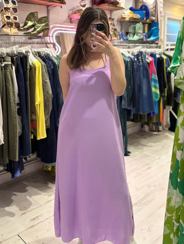 Camille Spaghetti Strap Maxi Dress | Lilac