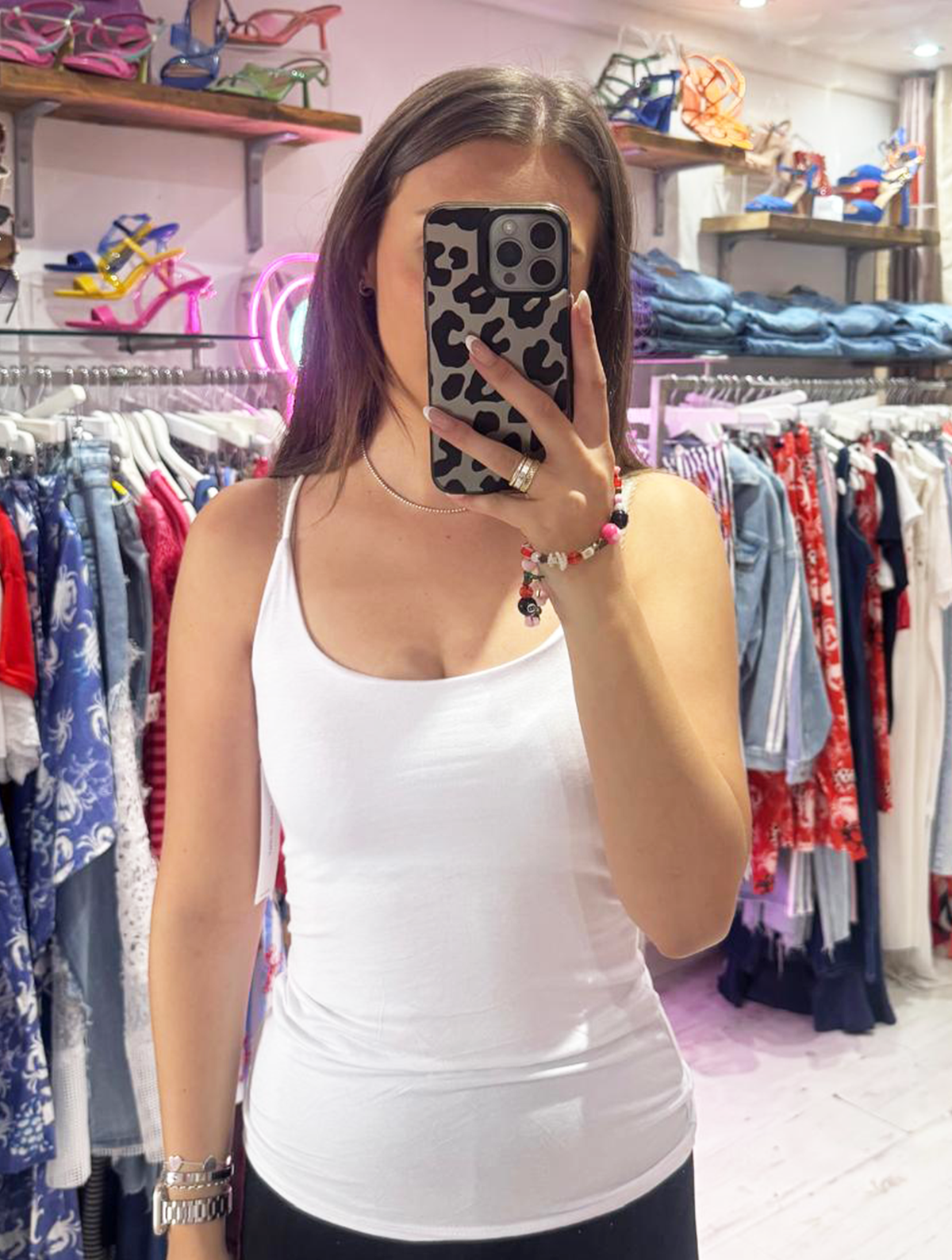 Basic Strappy Camisole | White
