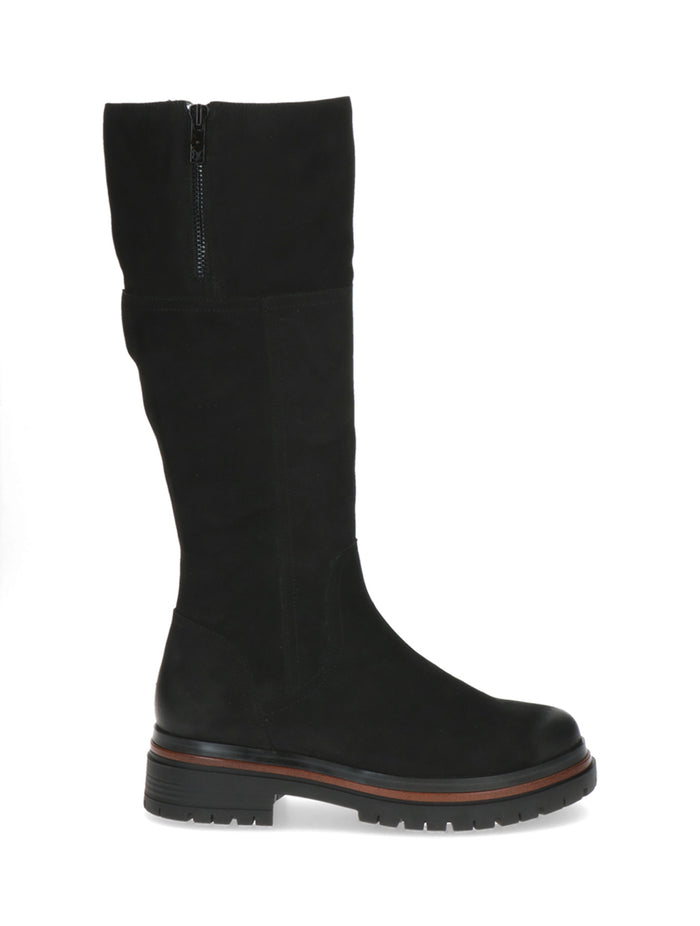 Caprice | Long Nubuck Boot | 25601 | Black