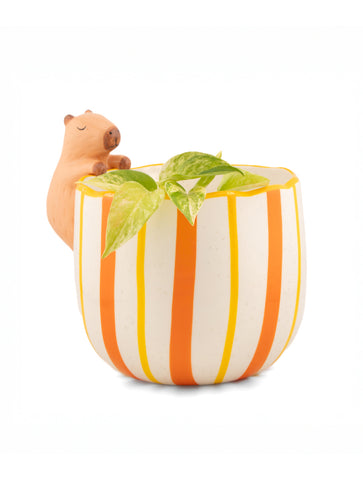 Peeking Capybara Planter