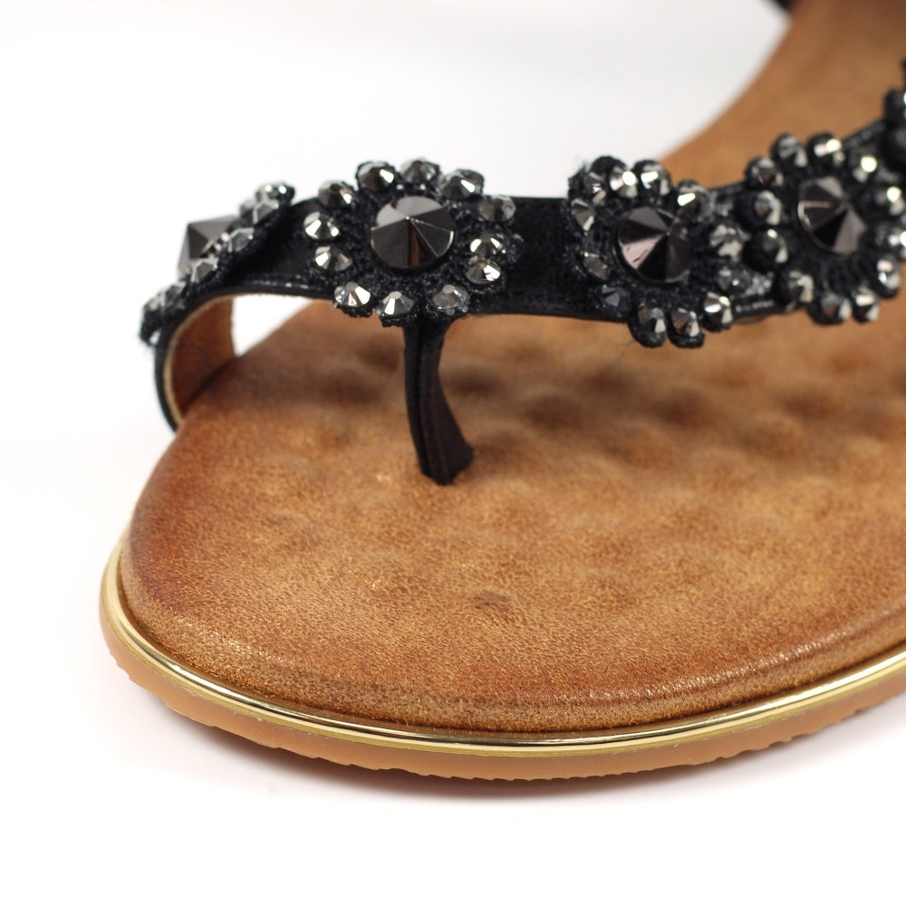 Lunar|Charlotte II Black Sandal