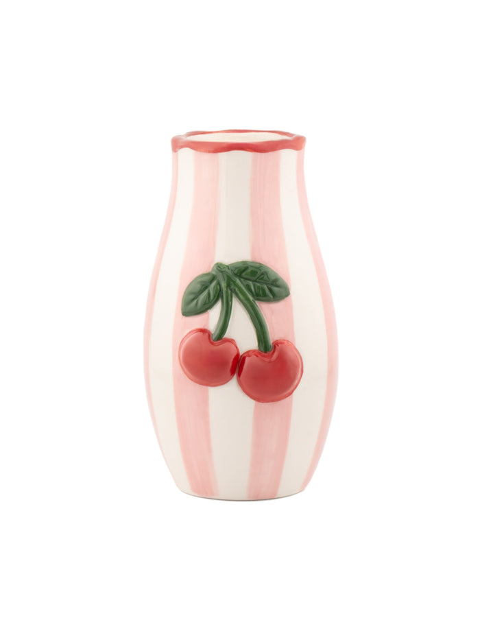 Handpainted Cherry Vase