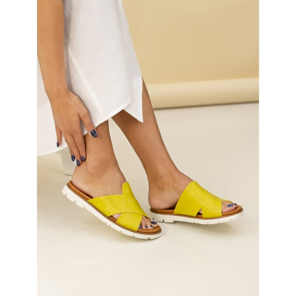 Lunar|Chloe Lime Sandal