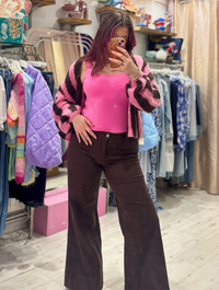 Toxik3 Wide Leg Jeans H2862-1 | Chocolate