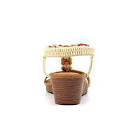 Lunar | Clemont Wedge Sandal | Beige