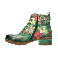 Laura Vita | Cocrailo 47 Leather Ankle Boot | Green