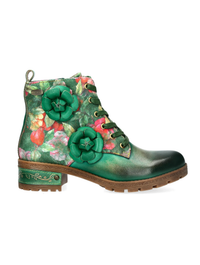 Laura Vita | Cocrailo 47 Leather Ankle Boot | Green