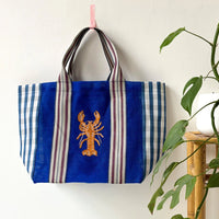 Coral Lobster Recycled Shopper