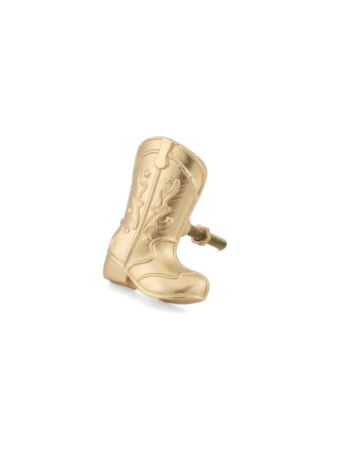Cowboy Boot Drawer Knob | Gold