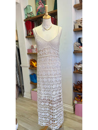 Musy Muse Crochet Cami Midi Dress | Cream