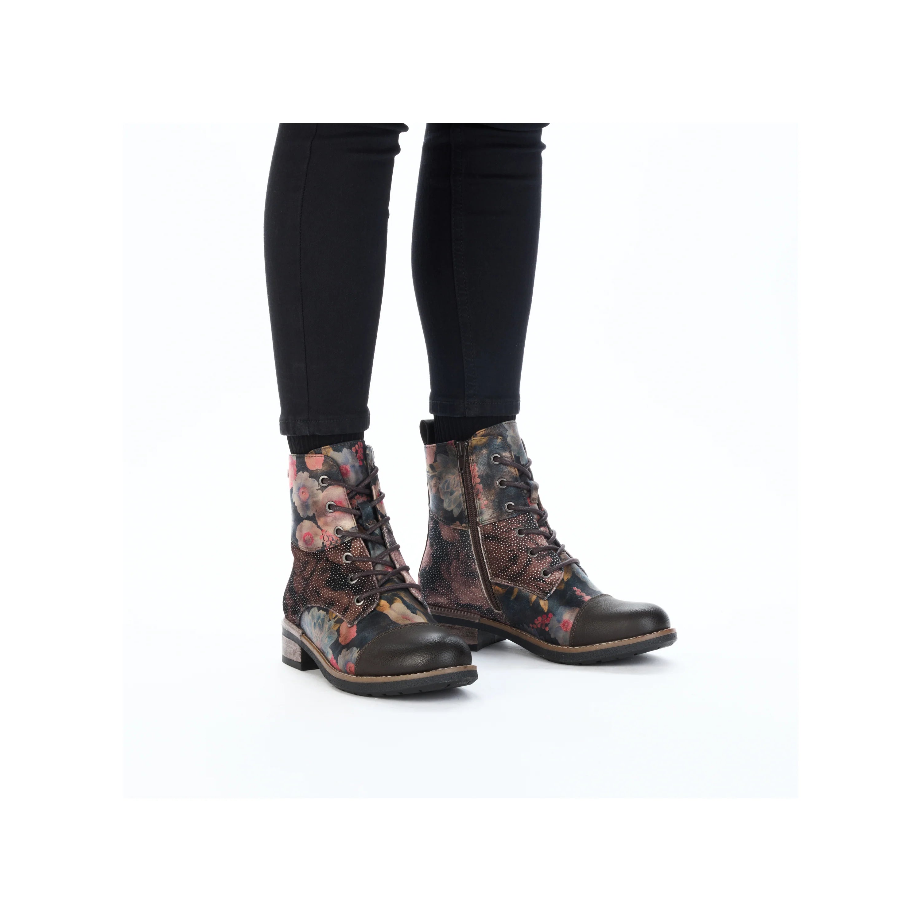 Rieker |94611-91 | Ankle Boot | Black Floral