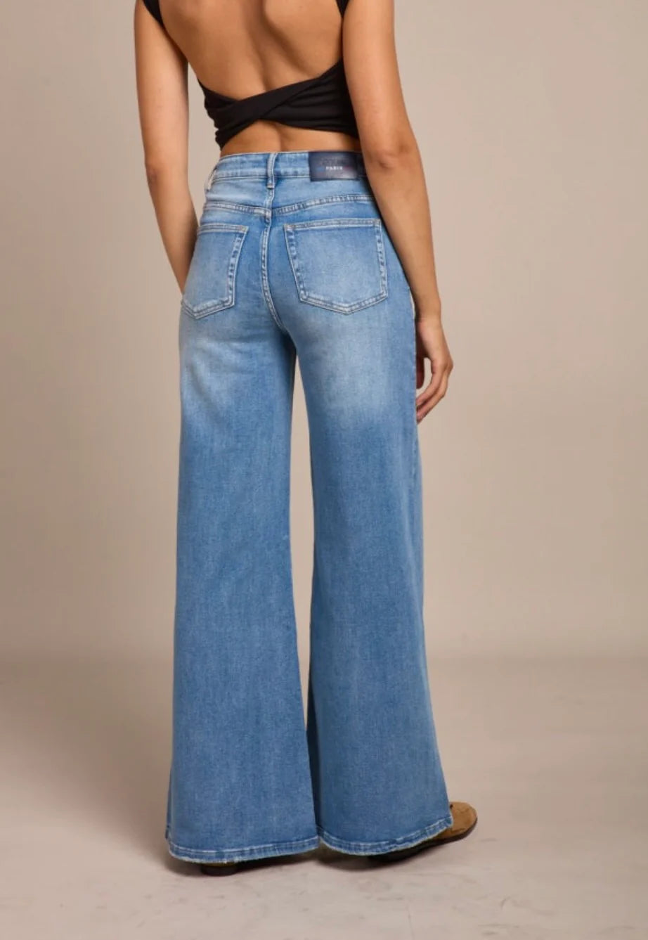 Toxik3 Wide Leg Flared Jean | Vintage Soft Wash