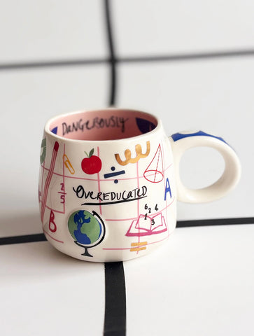 Small Talk 'Dangerously Overeducated' Mug