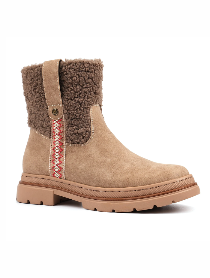 Dawn Warm Lined Ankle Boot | Taupe