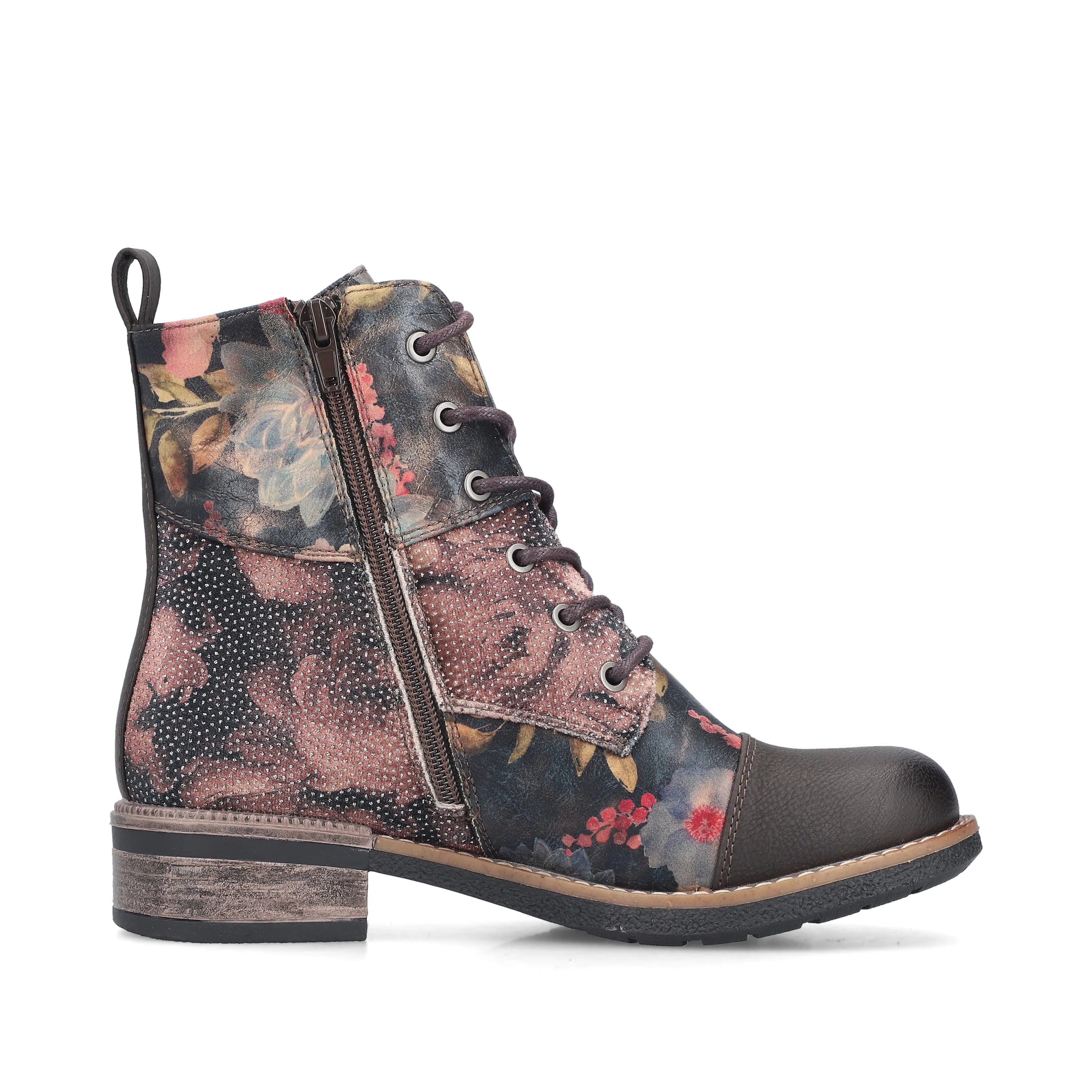 Rieker |94611-91 | Ankle Boot | Black Floral