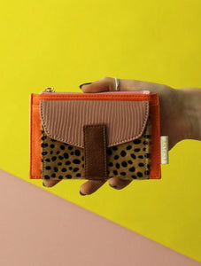 Animal Cheetah Print Purse | Orange Multi