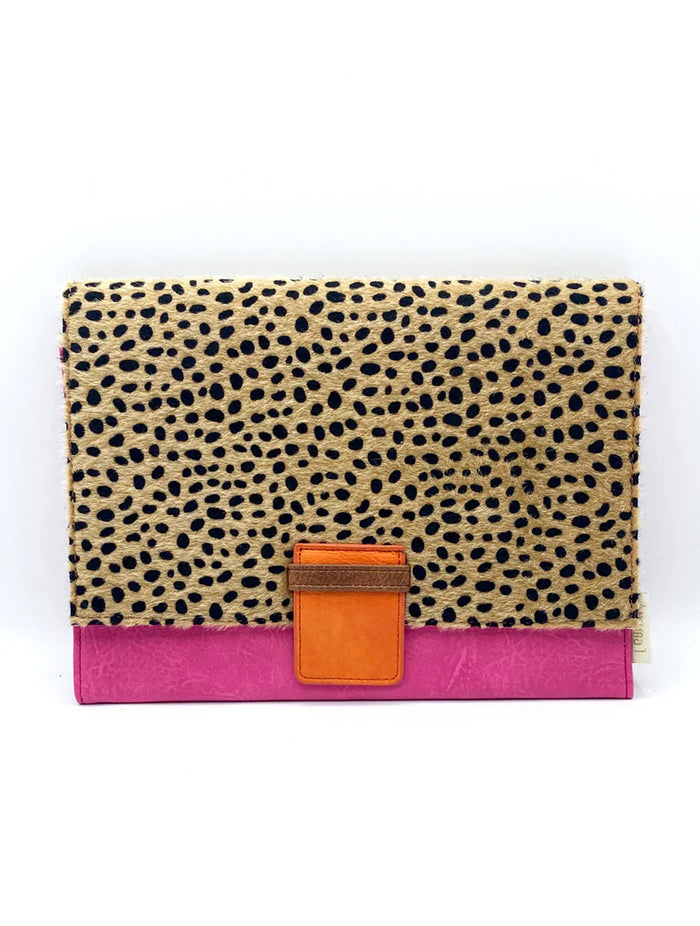 Animal Print Cheetah Travel Wallet | Orange Multi