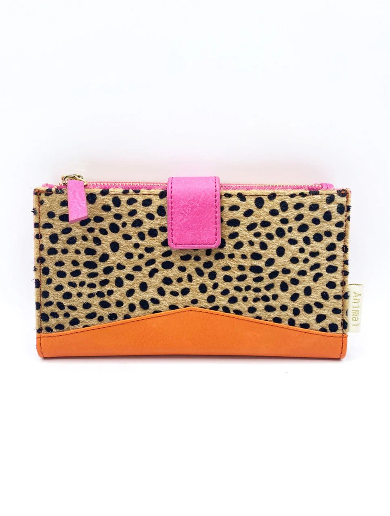 Animal Print Cheetah Wallet | Orange Multi