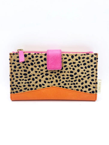 Animal Print Cheetah Wallet | Orange Multi