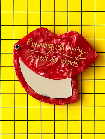 Small Talk Lips Compact Mirror