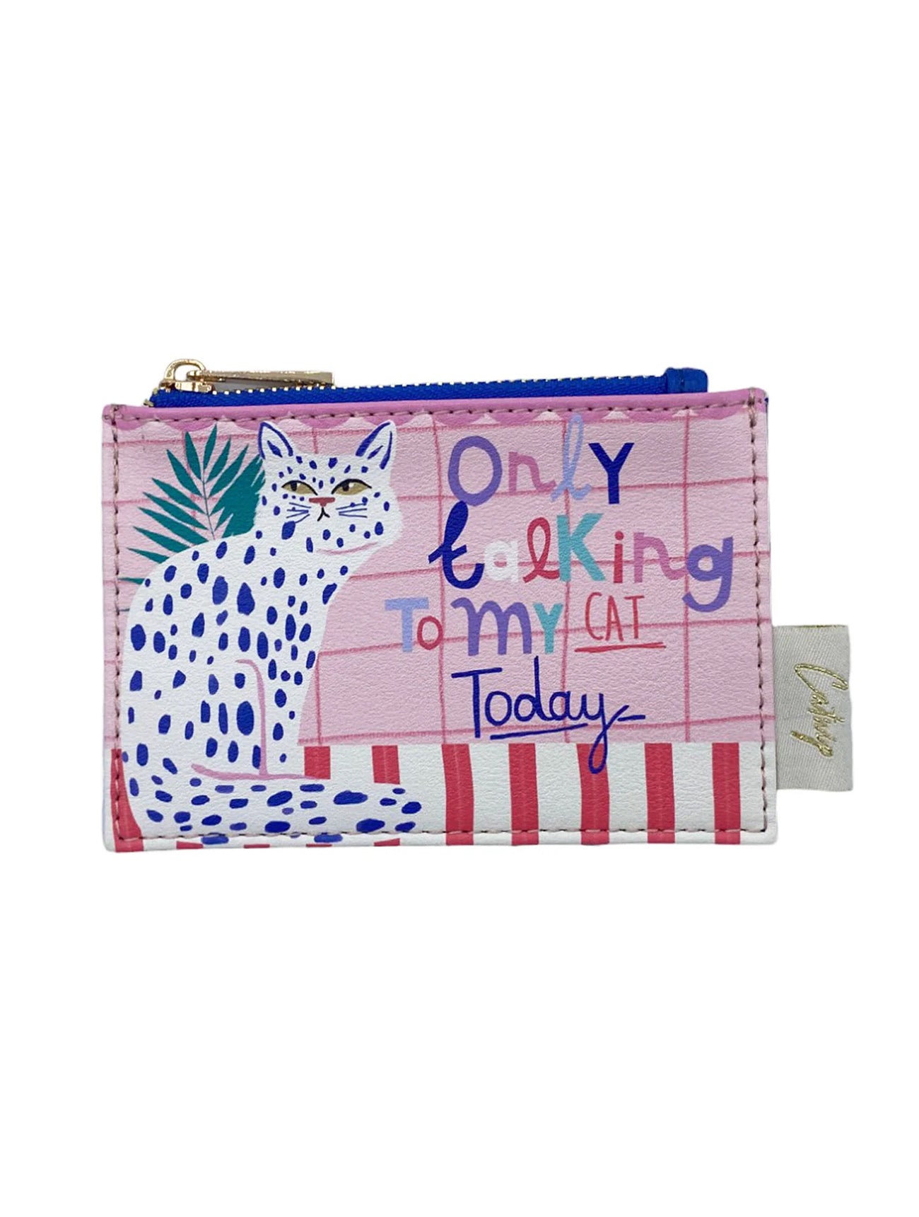 Catnip 'Only Talking To My Cat' Zip Purse