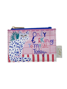 Catnip 'Only Talking To My Cat' Zip Purse