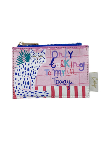 Catnip 'Only Talking To My Cat' Zip Purse