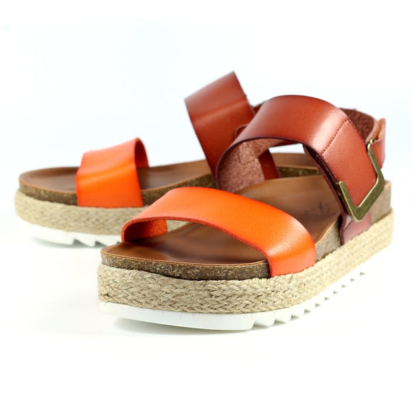 Deanna II Flatform Sandal | Orange