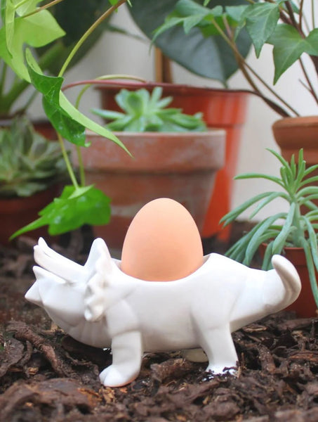 Origami Dinosaur Egg Cup | White
