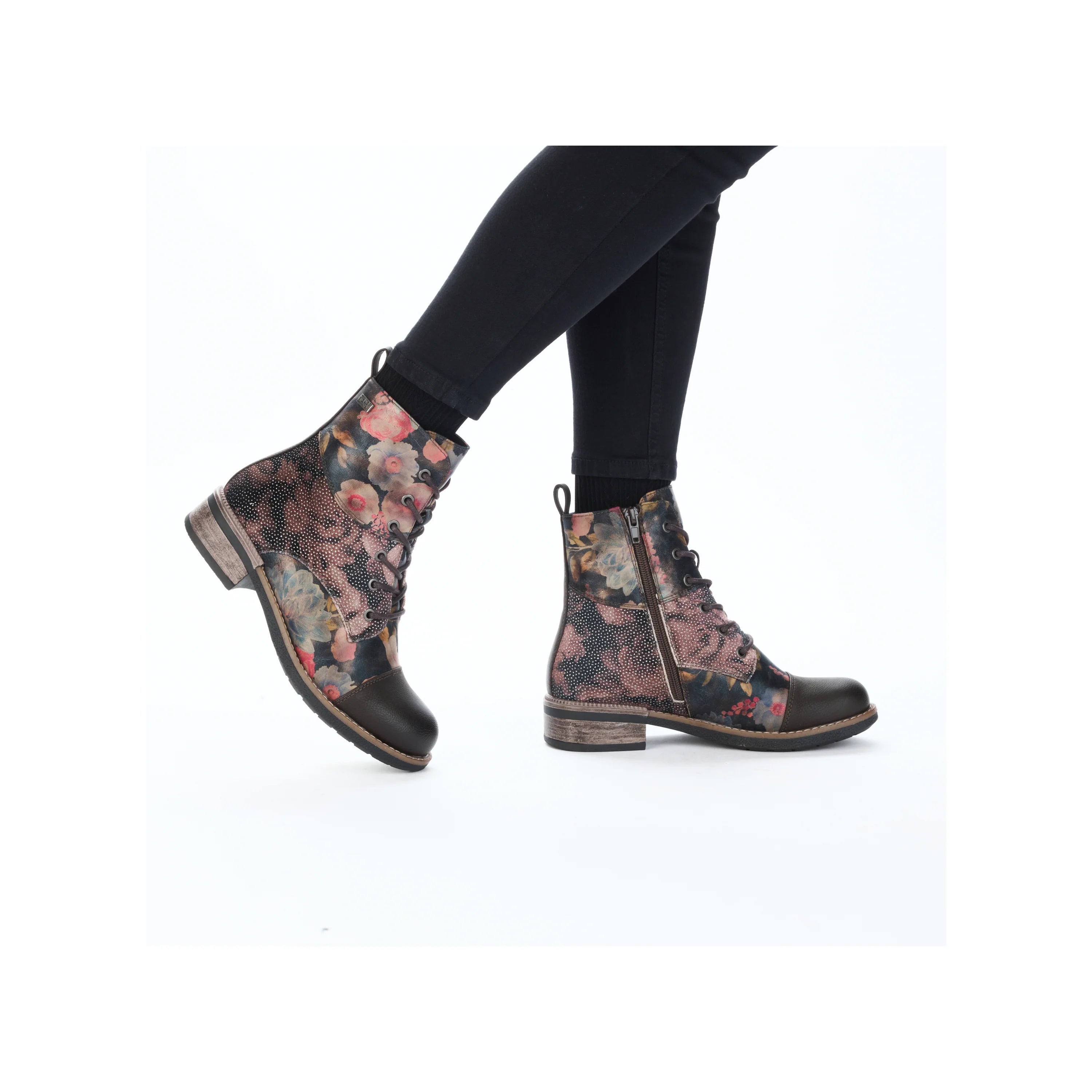 Rieker |94611-91 | Ankle Boot | Black Floral