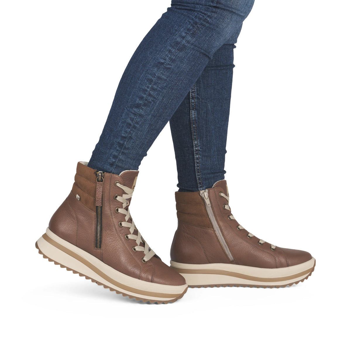 Rieker | W3870-24 | Leather Ankle Boot | Brown