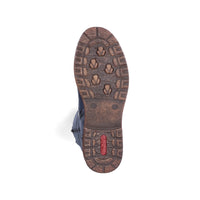 Rieker | 94732-14 Long Lace Up Boot | Dark Blue