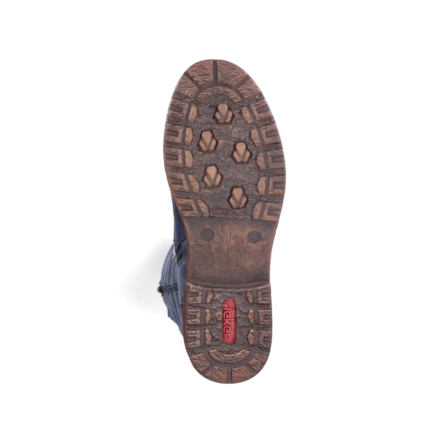 Rieker | 94732-14 Long Lace Up Boot | Dark Blue