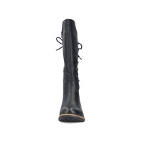 Rieker | 94694-00 Long Lace Back Boot | Black