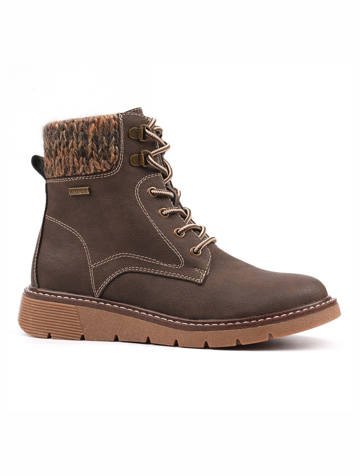Elba Waterproof Wide Fit Boot | Brown