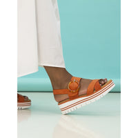 Elise | Chunky Platform Sandal | Orange