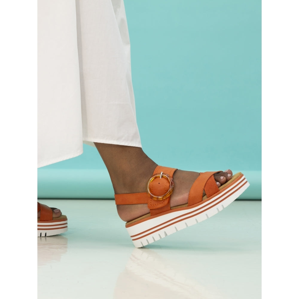 Elise | Chunky Platform Sandal | Orange