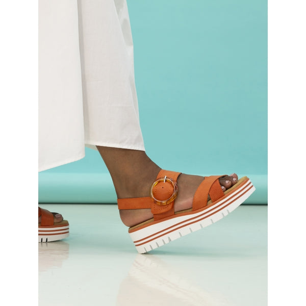 Elise | Chunky Platform Sandal | Orange